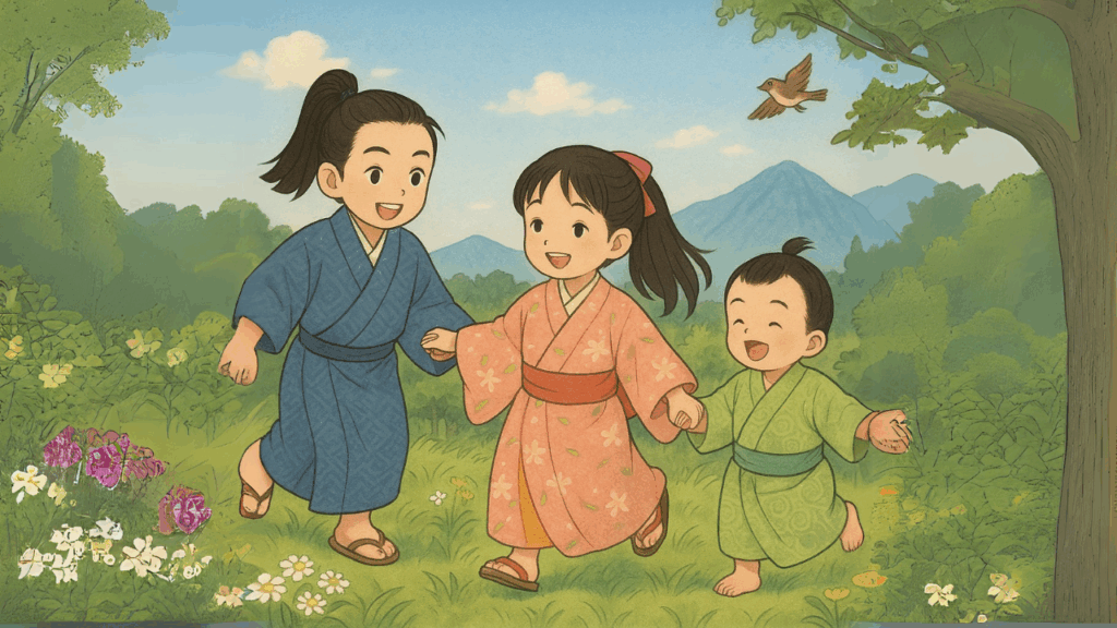 知久の兄弟と綾姫の幼少期